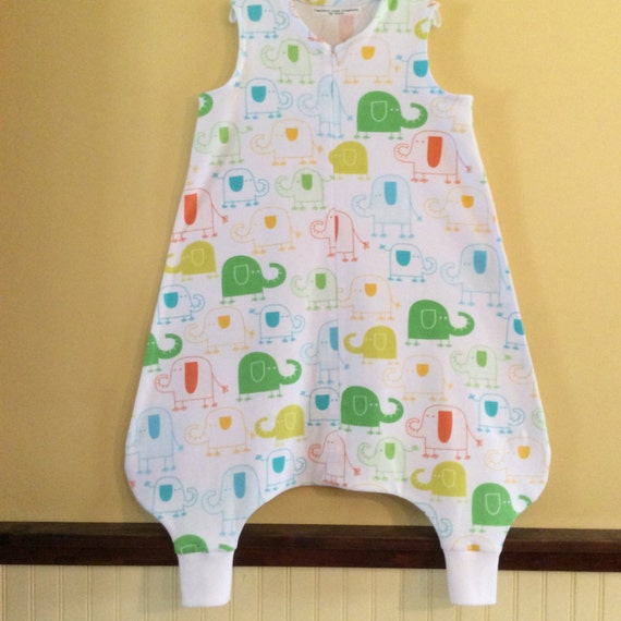 Made Sleep sack with foot openings - handmade, walker sleep sack ...