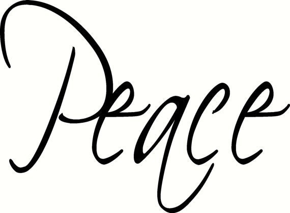 Peace Stencil Wood Sign Vinyl Decal by JennaDecalsandMore on Etsy