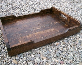 Large Rustic Serving Tray, Ottoman Tray