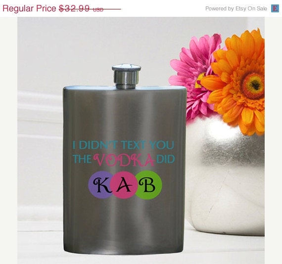 Personalized Flasks 8oz Custom Flask Girls Colorful Flasks