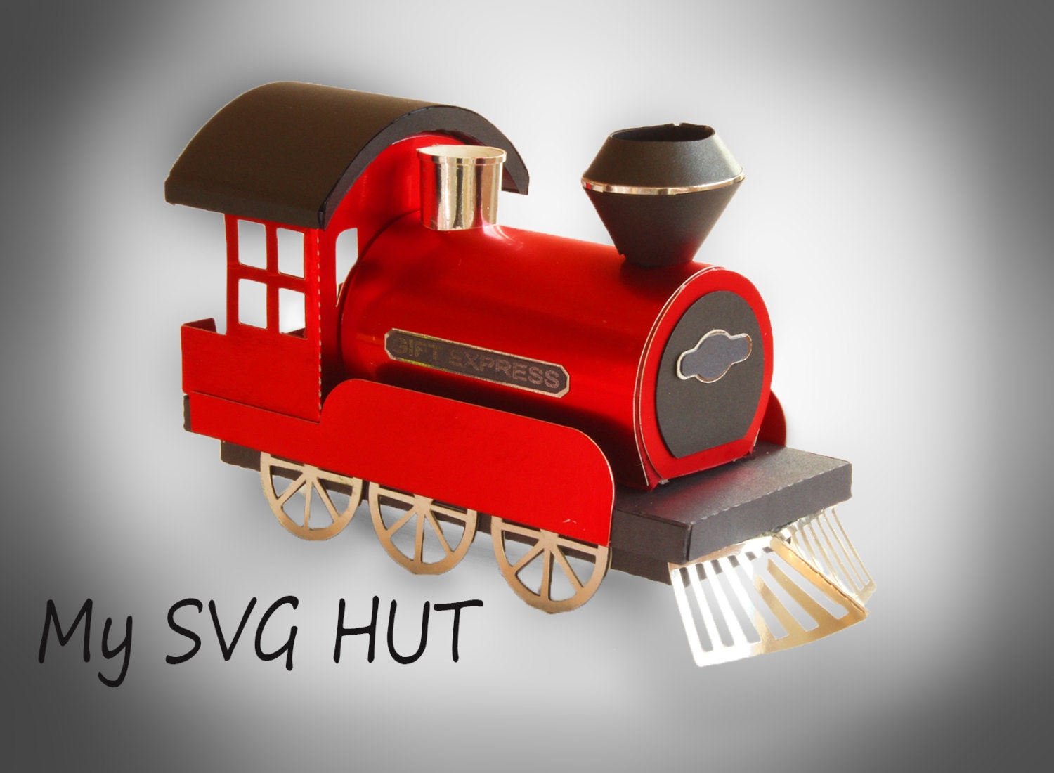 3D SVG Steam Train DIGITAL download