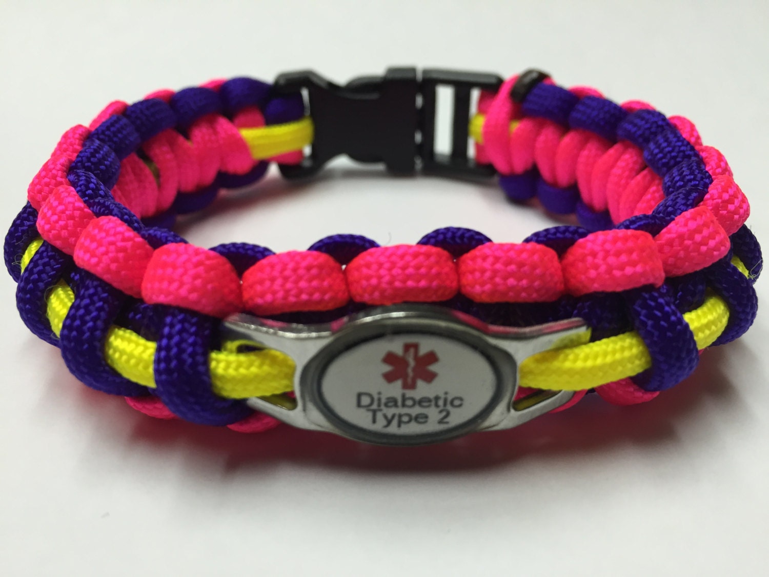 Type 2 Diabetic Medical Alert Bracelets by KnotRightParacord