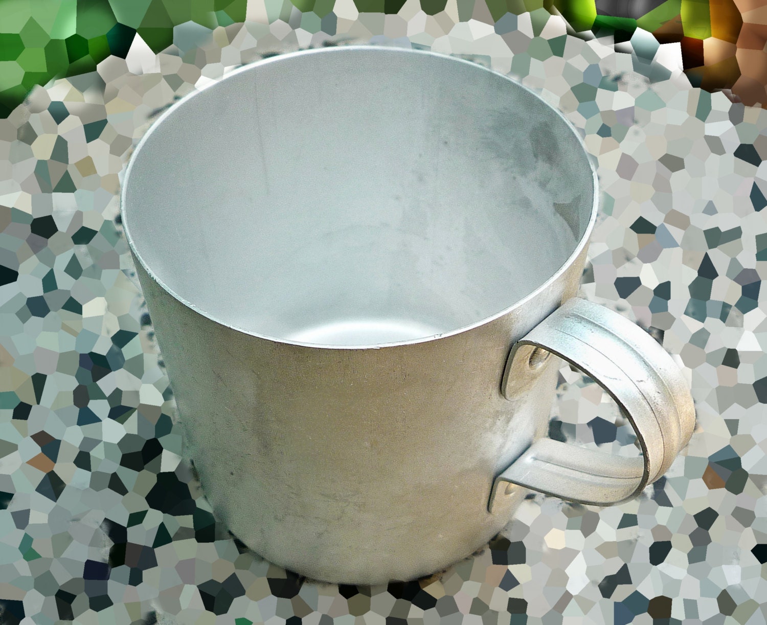 Vintage Military Camping Mug Aluminum Cup Kitchen decor
