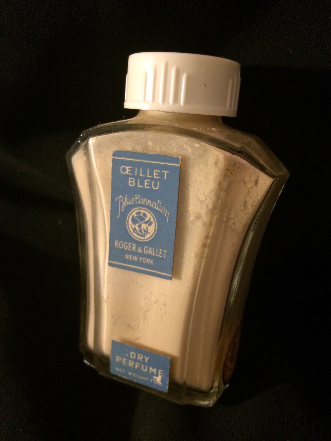 BLUE CARNATION Œillet Bleu Dry Parfume Roger & Gallet! Very **Rare