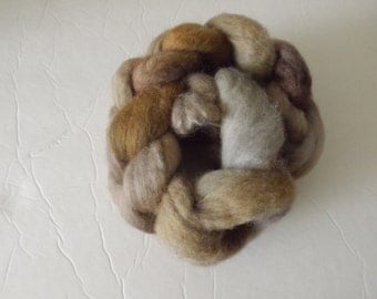 Handpainted BFL roving for spinning or felting