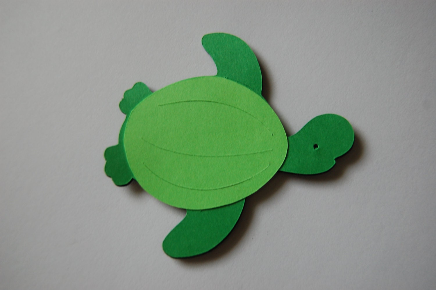 Paper Cutout Sea Turtle Set of 3 by SurfLoveCrafts on Etsy