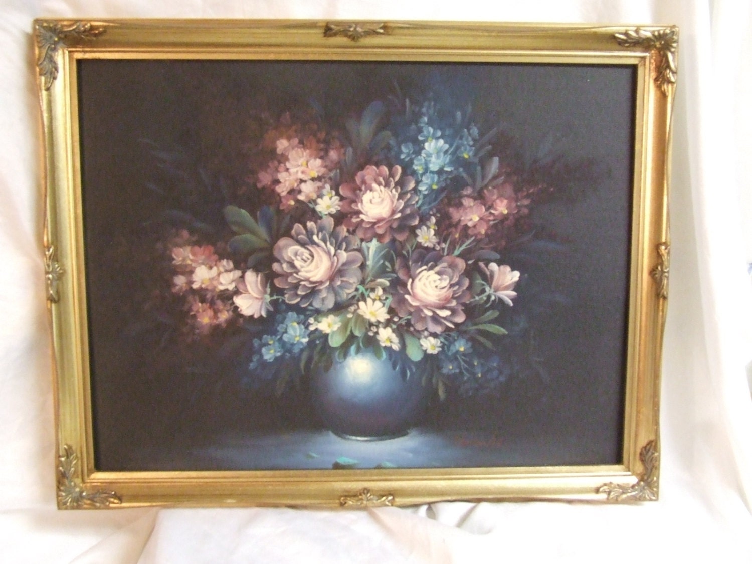 Still Life Oil Painting signed Edwards by VINTAGEANTIQUEANMORE