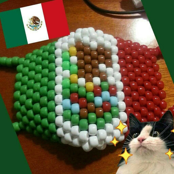 Mexico Flag Kandi Mask