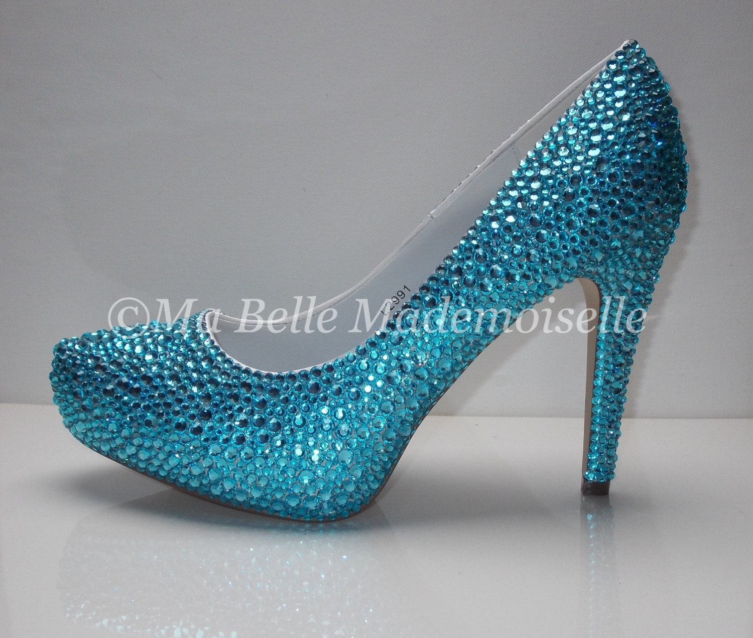 Something Blue Crystal Shoes Rhinestone Shoes Bridal Shoes