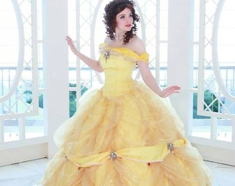 Belle's Enchanted Christmas Dress by BeautyAndTheFleece on Etsy