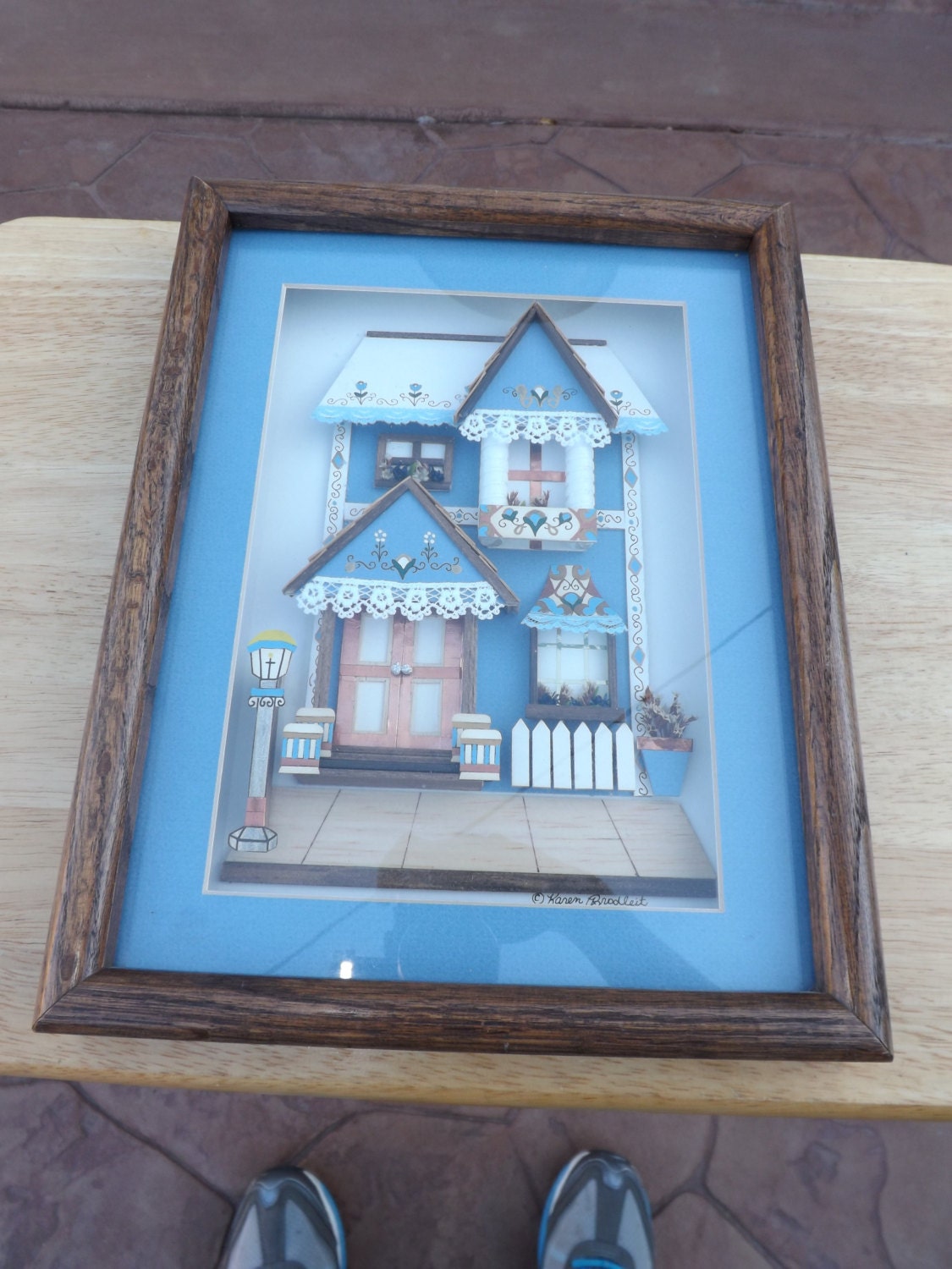 3D Shadow Box Wall Hanging Home Sweet Home