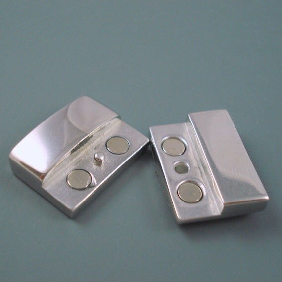 Stainless Steel Flat Clasp Large Interlocking