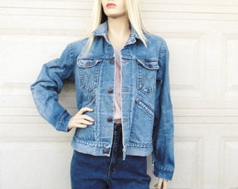 Vintage 60's-70's Maverick Denim Jacket, Sz Small