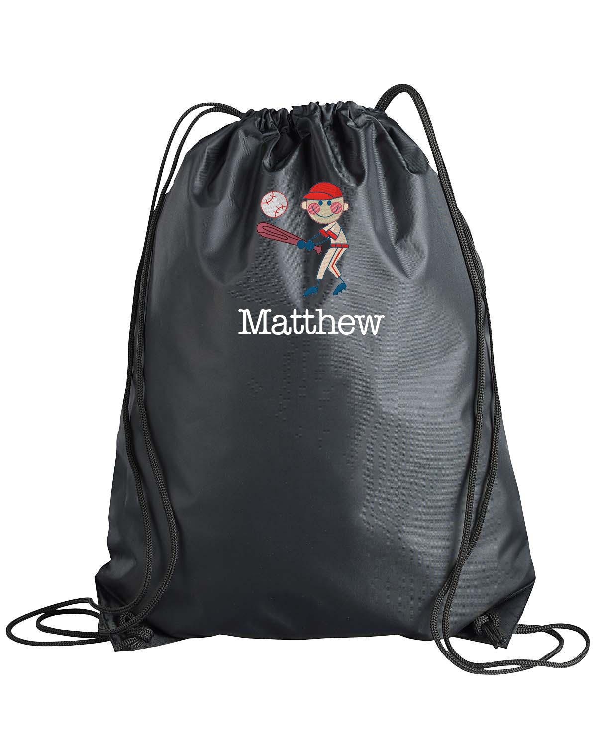BASEBALL backpack Baseball drawstring Bag Baseball gift