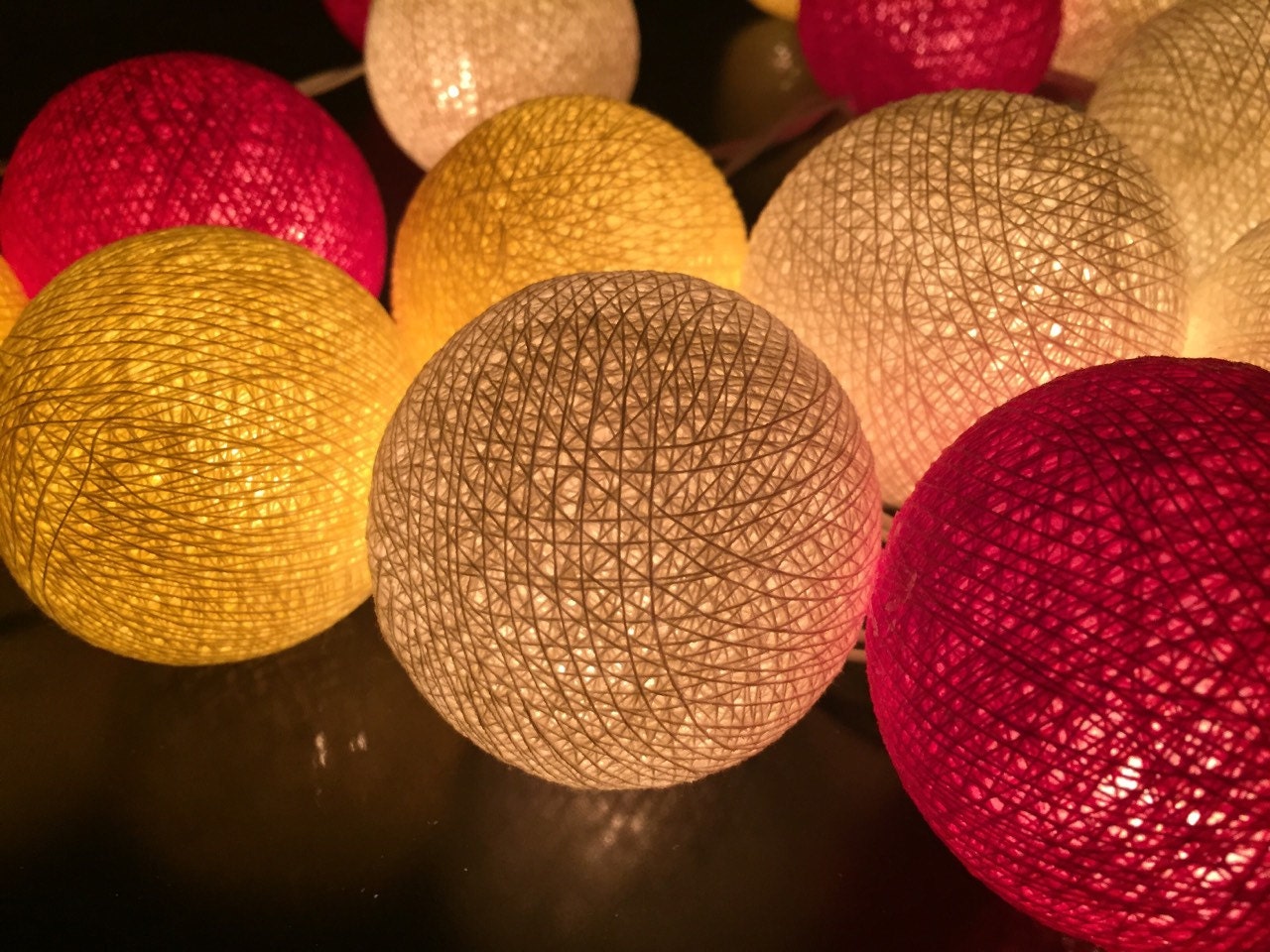 String Lights20 Cotton ball lights for home by CottonBallSecret