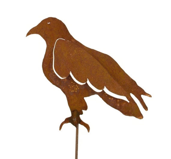 Eagle Metal Garden Stake Yard Art GS33 by Oregardenworks on Etsy
