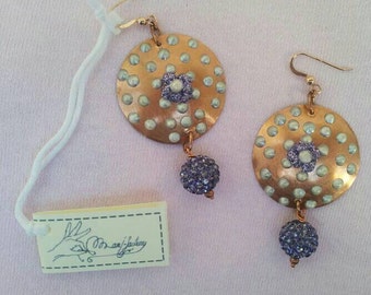 Disc earrings