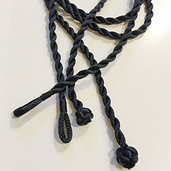 Twisted silk cord necklace Clearance