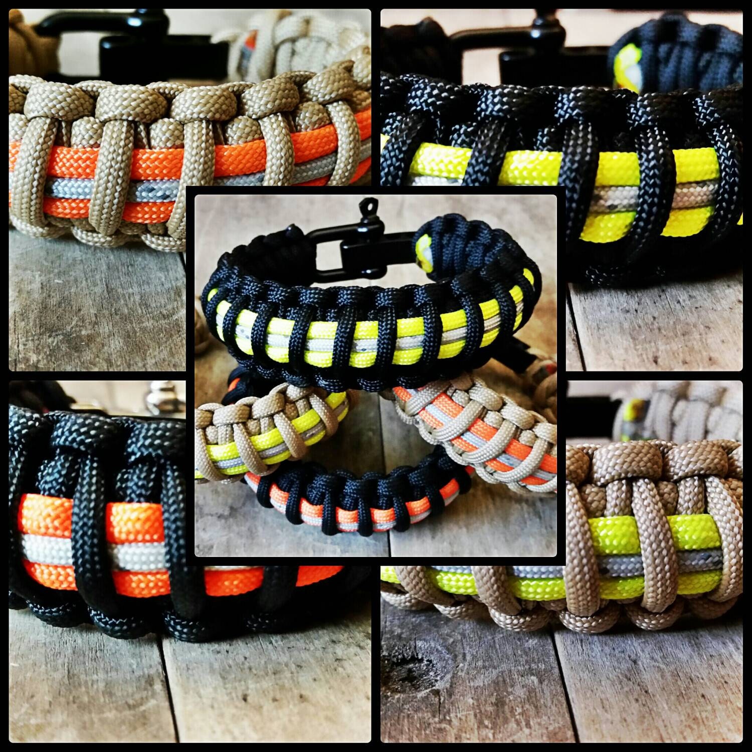 Bunker or Turnout Gear Paracord Bracelets by CopperheadParacord