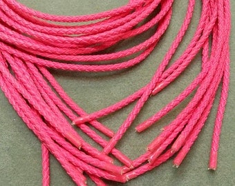 Bolo Tie Cord, Bright Hot Pink, 36 inches long BBTC5