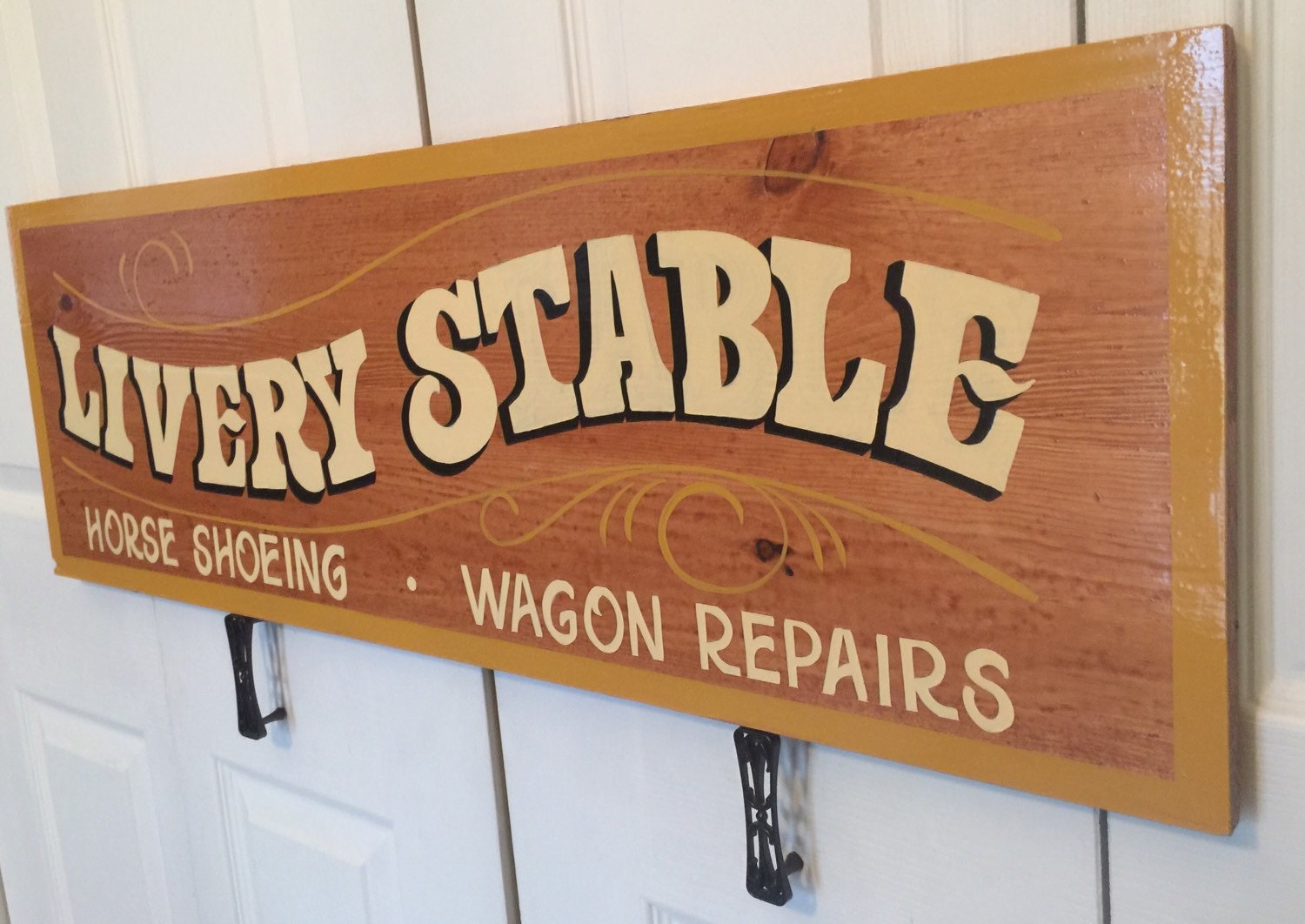 Western style wooden sign by KellersSigns on Etsy
