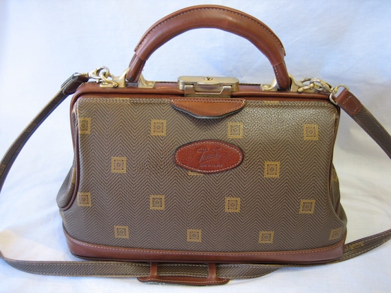 Fabulous Vintage Texier Logo Satchel Dr.'s Handbag by CLASSYBAG