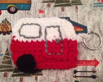 Handmade Vintage Camper Keychain