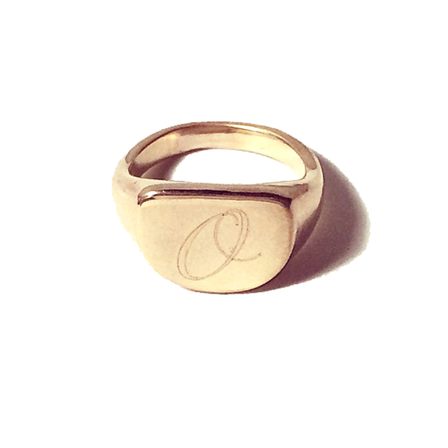 Custom Engraved Ring in Brass