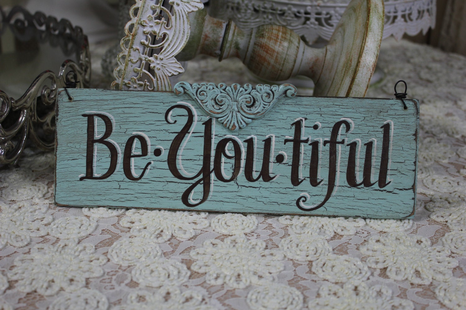 4x12 Custom Hand Painted Be-You-tiful Wood SIGN