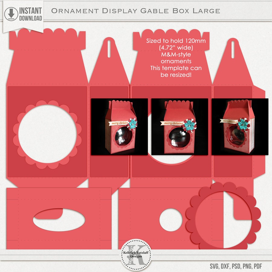 Download Ornament Display Gable Box Large SVG PSD PDF