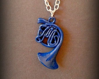 How I Met Your Mother FAN ART - E alla fine arriva mamma - Collana e orecchini corno blu francese Regalo simbolico