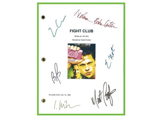 FIGHT CLUB SCREENPLAY fight club screenplay: