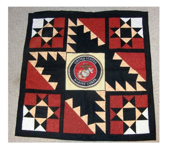 Items similar to Marine Corps quilt on Etsy