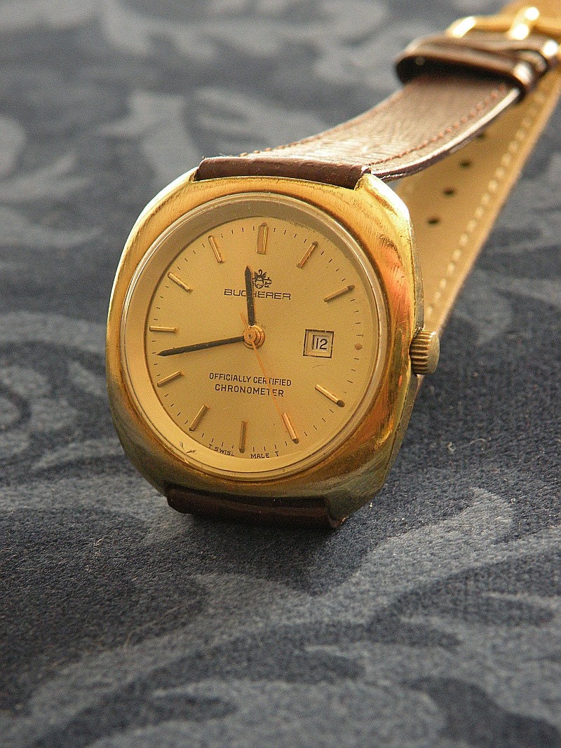 Vintage Bucherer Automatic watch Officially by SavedFromThePast