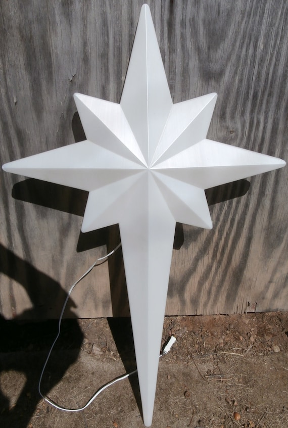 Vintage Christmas blow mold large Bethlehem nativity Star