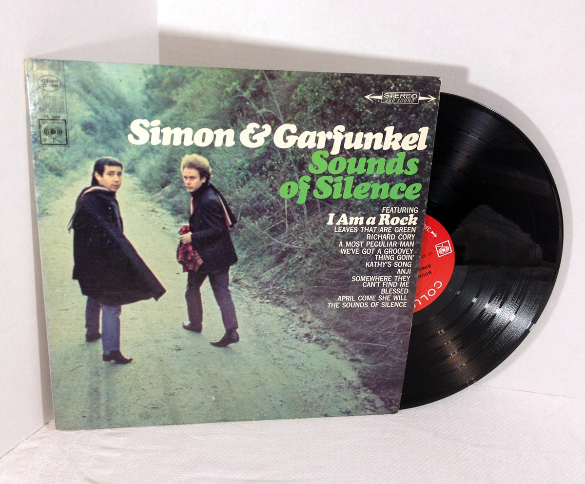 Simon And Garfunkel Sounds Of Silence 1966 Vinyl Record Vintage