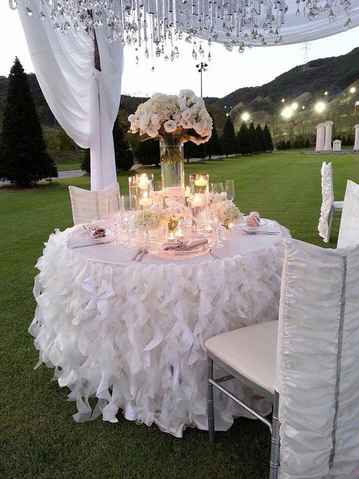 Table Skirt Curly Willow Table Skirts Ruffled Skirt Cake Head Romantic Dessert
