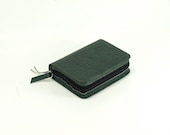 Dark Green Leather - Pocket Size Zip Bible Cover - New World Translation 2013 - Jehovah's Witnesses