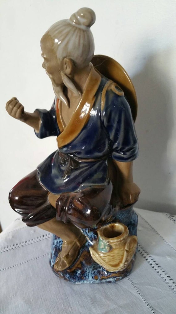 Vintage Chinese Shekwan Mudman Mud Man Figurine by OLDBUTEXCITING