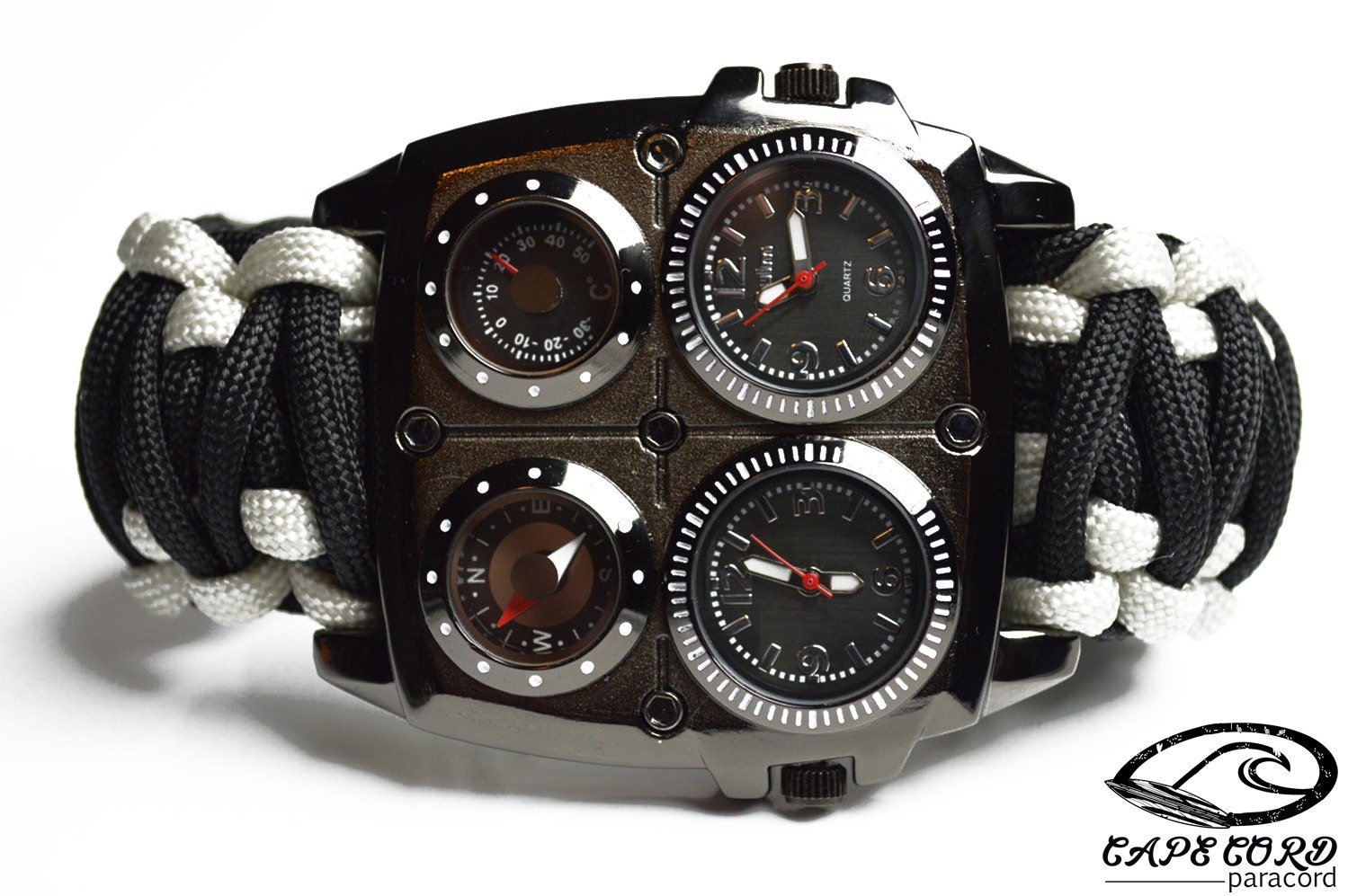 Custom Paracord Watch Aviator Paracord Watch by CapeCordParacord