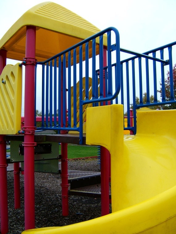 Items similar to Digital Photo YELLOW SLIDE PLAYGROUND 1536 x