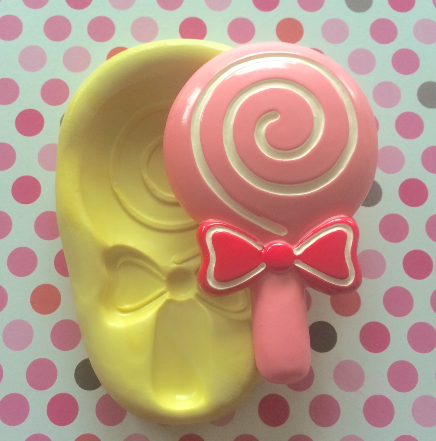 Large Big LOLLIPOP CANDY Silicone MOLD Candy Mold Lollipop