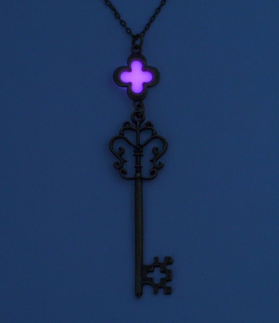 Magic Key Necklace Glow In The Dark Necklace Glowing