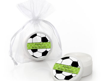Soccer Lip Balm Party Favors - Baby Shower and Birthday Party Supplies - 12 Count