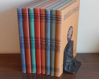 1940s Building America Books, Americana Corporation, 8 Volume Set