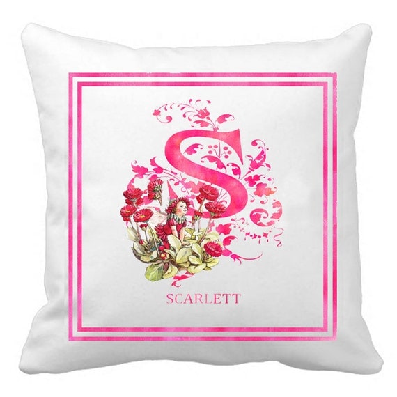 Custom Monogram Pillow Cover Art Decorative Pillow by LACOTEDESIGN
