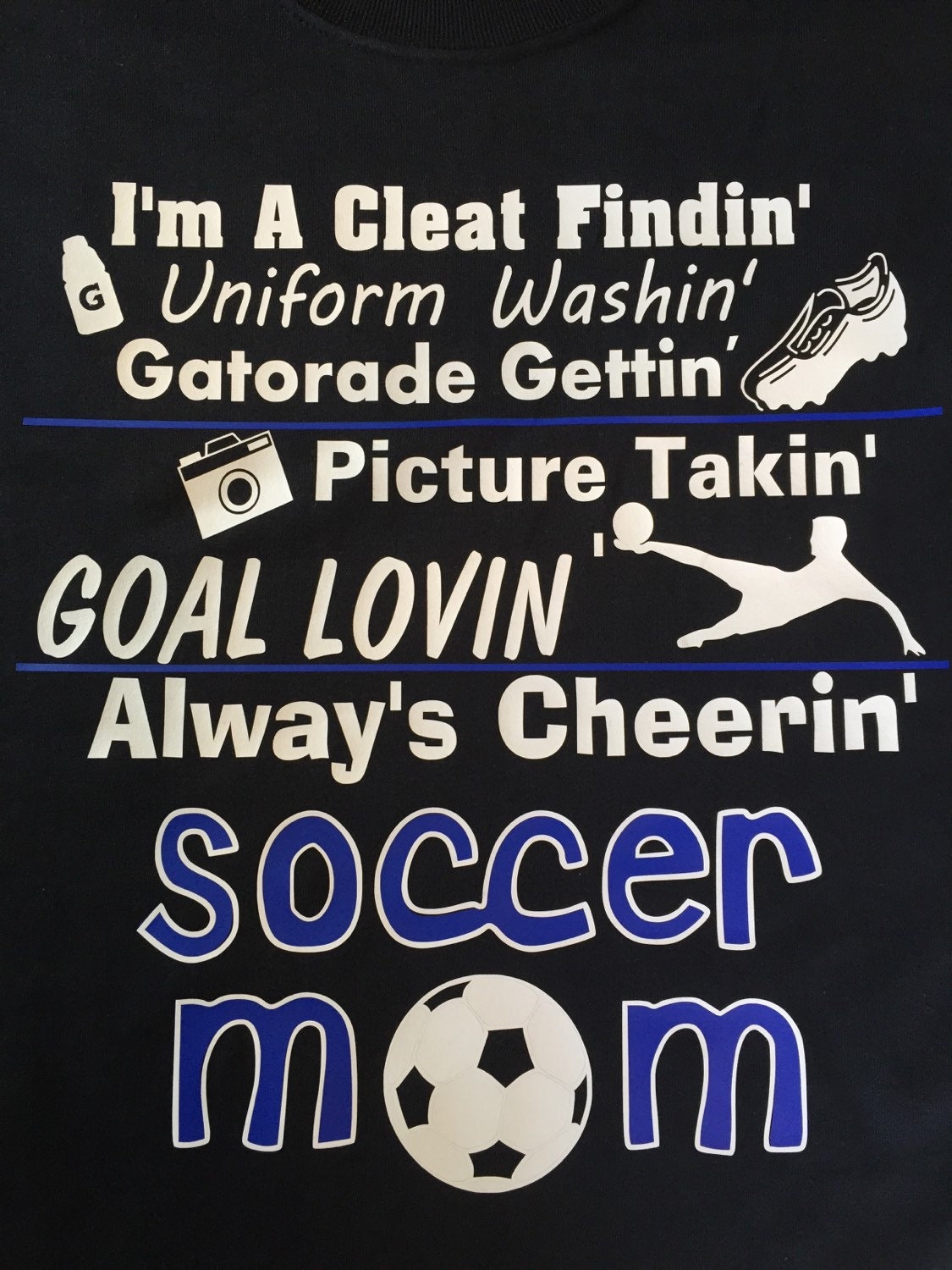 Soccer Mom T Shirt / with player name on back