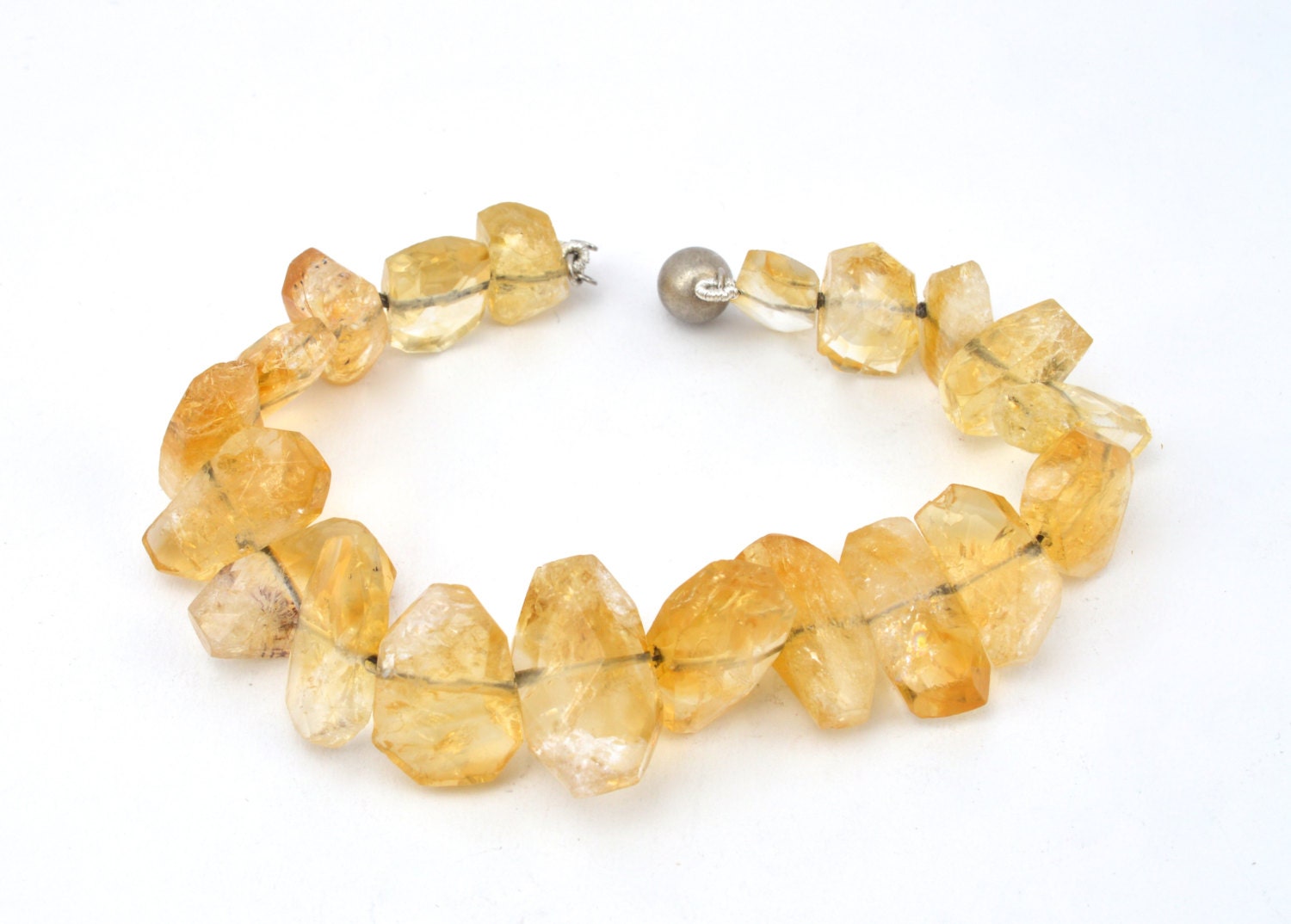 yellow citrine bracelet