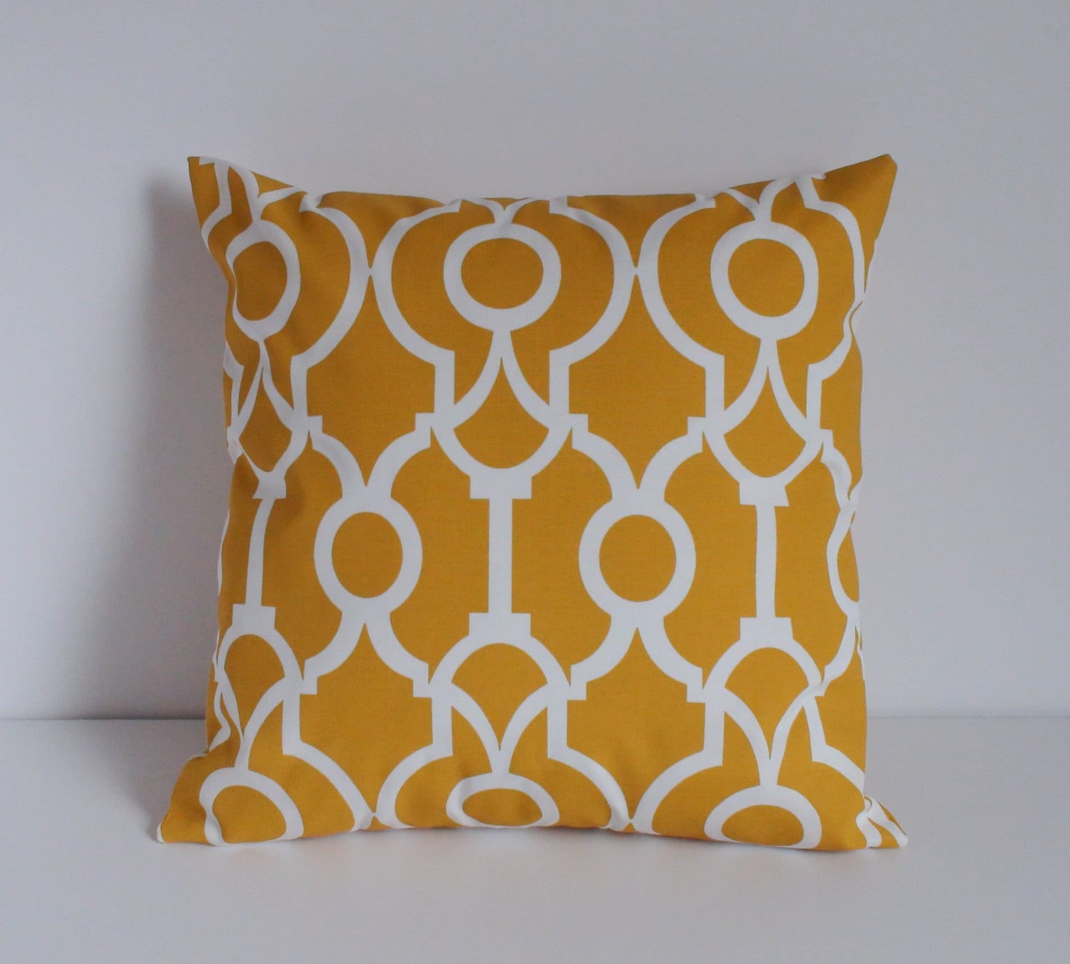 Outdoor pillows 18x18 Yellow outdoor pillow cover by PillowCorner