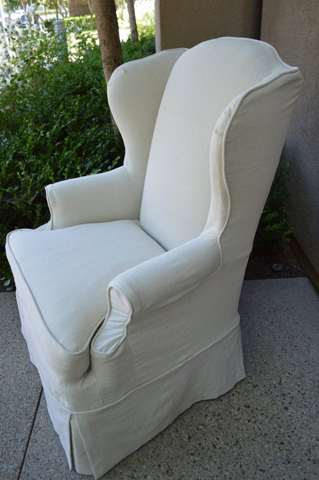 Custom slip cover tailored to fit your chair. Custom Made